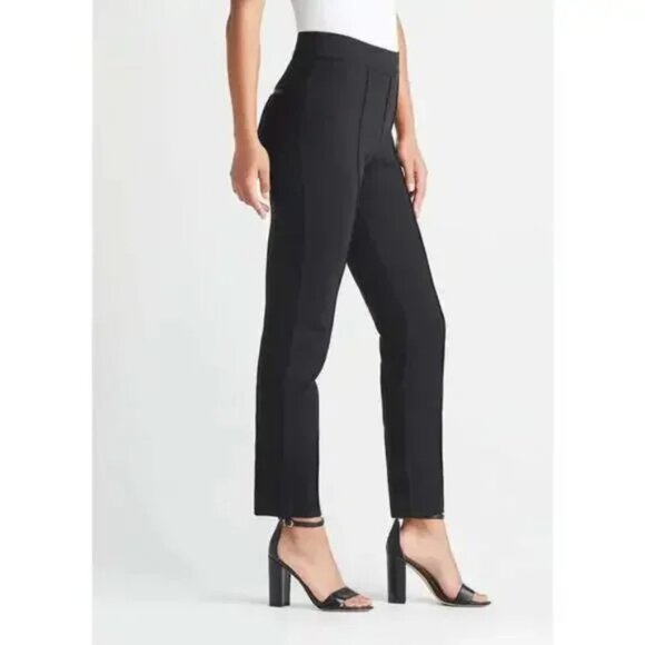 Yummie Pintuck Ponte Slim Straight Leg Pant - Picture 1 of 4